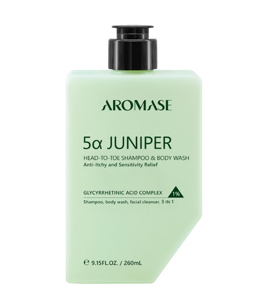 AROMASE 5α Juniper Head-To-Toe Shampoo & Body Wash ( for Face, Body & Scalp)