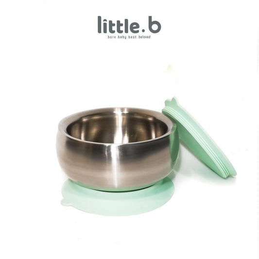 Little.b Stainless Steel-Double-ply 316 Stainless Steel Suction Baby Bowl