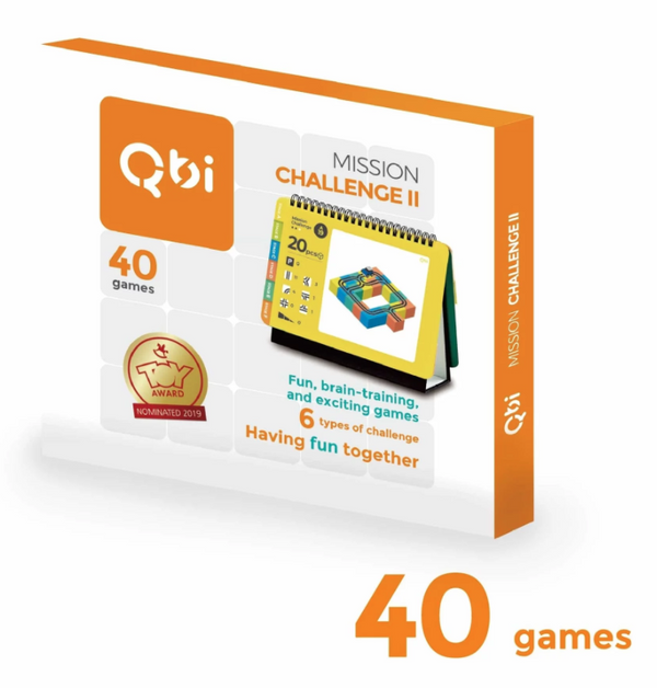 Qbi Mission Challenge II 益智磁吸軌道玩具-桌上型挑戰卡第二集