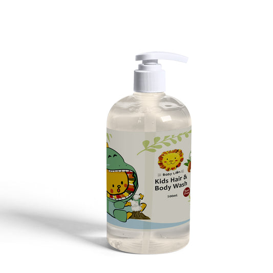 Dinosaur Paradise Avocado Moisturizing Children's 2in1 shampoo and body wash.