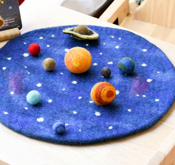 Solar System Outer Space Play Mat with Felt Planets(PRE-ORDER)