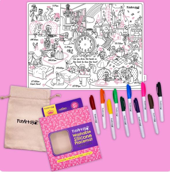 Washable Silicone Placemat (Princesses)