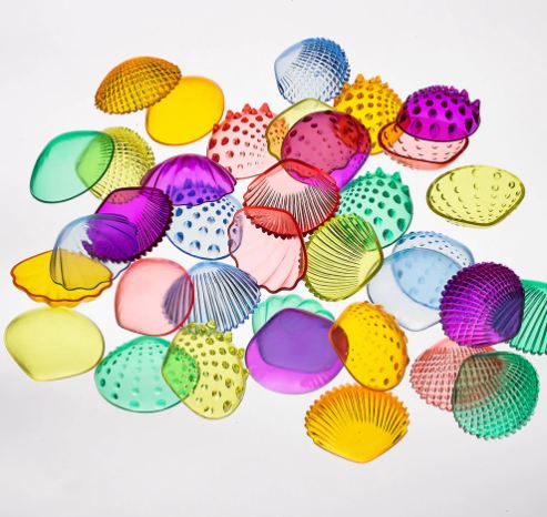 Transparent Tactile Shells Jar of 72