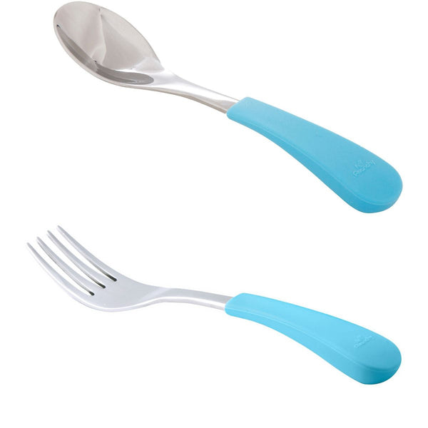 Avanchy Stainless Steel Fork & Baby Spoon Set