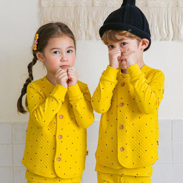 蛋黃點點▶冬日韓國棉背心韓國童裝 [Preorder]